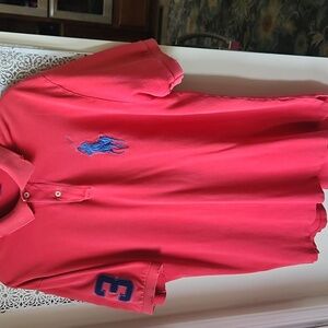 Big Pony Polo Ralph Lauren pique distressed Red large